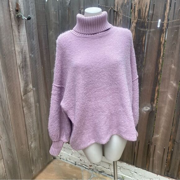 Free People Women's Milo Sweater - Lavender size small - Picture 9 of 11